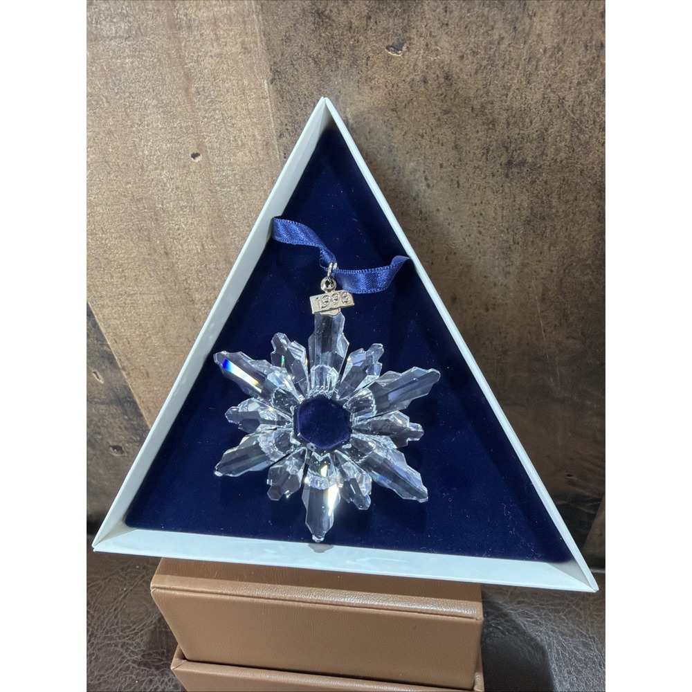 Swarovski Crystal Annual Edition 1998 Christmas Ornament Star Snowflake Vintage